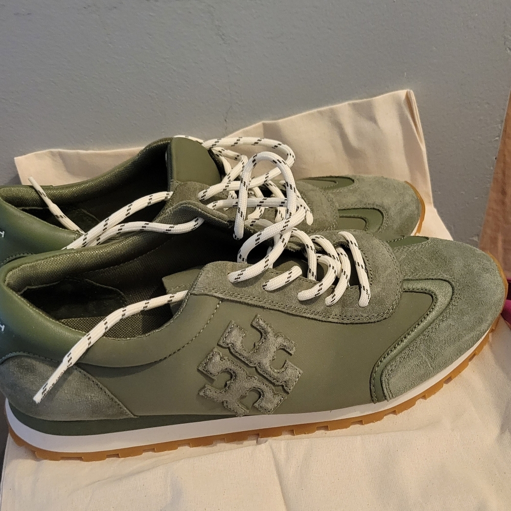 Womens Tory Burch Green Sneakers